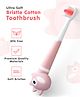 Dino Shaped Nano Bristle Toothbrush - Pink