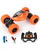 Fiddlerz Remote Control Stunt Car Toy for Boys 2.4GHz 4WD Twist Stunt Double Side High Speed - Orange