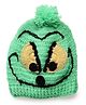 MayRa Knits Monster Detailed Hand Knitted Bobble Cap - Green