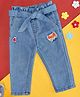 Pantaloons Baby Butter Patch Detailed Jeans - Blue