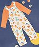 Pantaloons Baby Full Sleeves Solid Tee With Animals Face Printed Dungaree Set - White