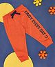 Pantaloons Baby Placement Enjoy Every Day Printed Track Pant - Orange