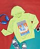 Pantaloons Junior Full Sleeves Space Theme Printed Hoodie - Bright Green