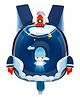 Little Surprise Box Rocket theme Donut backpack for Toddlers & Kids with Leash- 10 Inches