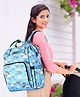Babyhug Backpack Style Spacious Cloud Print Diaper Bag - Blue