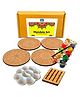 Mini Leaves Wooden Mandala Painting Art and Craft Kit with Wooden Stand- Advance Level
