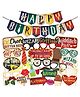 Wobbox Happy Birthday Props Happy Birthday Banner Harry Potter Theme Decoration Items Multi Color -Pack Of 30