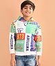 Lilpicks Couture Full Sleeves Colour Blocked & Text Printed Hooded  Sweatshirt - Multi Colour