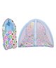 Kwitchy New Born Baby Bedding Set Bed with Mosquito Net & Sleeping Bag Combo - Blue