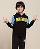 Kidsville DC Comics Featuring Full Sleeves  Batman Printed Hooded Sweatshirt - Black