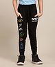 Kidsville NASA Featuring Space Elements Printed Joggers - Black