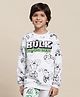 Kidsville Marvel Avengers Featuring Full Sleeves Hulk Printed Sweatshirt - Grey
