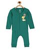The Mom Store Full Sleeves Baby Dinosaur Printed Night Suit Set - Green