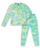Unicorns Full Sleeves Tie Dye Coordinating Night Suit - Yellow Blue & Green
