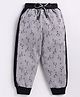 CUTOPIES Flamingos & Polka Dot Printed Pant - Grey