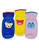 Chinmay Kids Baby Feeding and Nursing Bottle Cover Attractive Cartoon Pack Of 3 (Blue, Yellow, Purple)