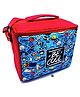 Echo Boomers Cool Print Insulated Tiffin Lunch Bags for Kids with Bottle Holder - Red