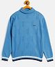 RVK Full Sleeves Self Design  Sweater - Blue