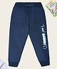 Nino Togs I am Awesome HD Text Printed Joggers -  Navy Blue