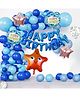 Decor Mantra's Ultimate Birthday Balloon Kit: Star Fish Foil Balloon Set, Happy Birthday Foil Balloon, and More for Boys and Girls Indoor & Outdoor Celebrations - Pack of 46