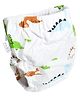 THE LITTLE LOOKERS Potty Training Pants for Babies I Reusable & Waterproof Pull up Underwear | Cloth Diaper for Babies- White Dino( 6 Months - 12 Months) (Pack of 1)