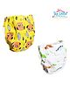 THE LITTLE LOOKERS Potty Training Pants for Babies I Reusable & Waterproof Pull up Underwear | Cloth Diaper for Babies-Yellow & White Dino (6 Months - 12 Months) (Pack of 2)