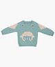 A Toddler Thing Full Sleeves Sheep Designed Sweater - Blue