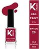 KINDED Nail Paint Long Stay Nail Polish Glossy Finish 26 Old School Red - 9 ml