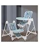 Polka Tots Premium High Chair for Babies ChicChow Chariot Owl Print | 7 Height Levels, Compact Fold, 3 Recline Positions, Footrest, 5-in-1 Safety Harness & Extra Cushion