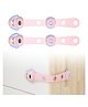 Bembika Child Safety Lock For Fridge, Drawers, Cupboard, Cabinet, Window Safety Puppy Design Pink - 2 Pcs