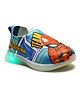 Toothless Marvel Avengers Super Heroes Featuring Spider Man Printed Slip On Shoes - Sky Blue