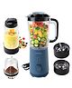 Fumato 400W Mixer, Grinder & Juicer Set for Kitchen- Navy Blue