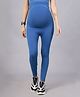 Zelena Solid High Waisted Pregnancy Leggings - Federal Blue