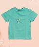 Ooka Baby Soft Cotton Half Sleeves Dragonfly Printed Tee - Green