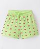 Ollypop Cotton Sinker Knit Shorts Heart Print - Green
