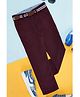 Pantaloons Junior Solid Trousers - Maroon