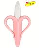 Joy Buzz Banana Shaped Teething Toothbrush - Peach