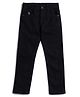 US Polo Assn Cotton Knit Full Length Solid Coloured Jeans - Black