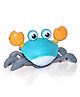 AKN TOYS Crawling Crab Baby Toy, Tummy Time Toys for Kids, Automatically Avoid Obstacles Toddler Interactive Toy with Music and LED Light, Built in Rechargeable Battery - COLOR MAY VARY