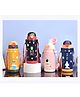YAMAMA Cute Space Design Stainless Steel 304 Water Bottle Double Wall Vacuum Insulated Flask Bottle Anti-Leak Spill-Proof Bottle BPA-Free for Kids And Adults 450 ml  Color May Vary
