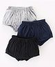 Bodycare Cotton Knit Solid Color Briefs Pack of 3 - Multicolor