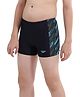 Speedo Swimming Trunk with Text & Line Print - Navy Blue