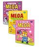 Set of 3 Mega Colouring Books | My Pink Mega Colouring Book, My Yellow Mega Colouring Book and My Purple Mega Colouring Book |The Triumphant Trio of Coloring Books