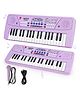 Fiddlerz 37 Key Piano Keyboard Toy with Power Option, Recording and Mic, Electronic Piano Keyboard Multi-Function Portable Piano Keyboard - Purple