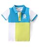Babyhug Cotton Half Sleeves Cut & Sew Polo T-Shirt With Embroidery - Multicolor