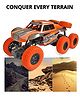 Sanjary Remote Control 4WD Monster Truck Off Road 8 Wheels High Speed Racing Rock Crawler Climbing Car Toy - Color May Vary