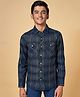 Coolsters by Pantaloons Full Sleeves Checked Cotton Shirt - Medium Blue