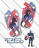 Pine Kids Marvel Slip On Flip Flops With Captain America Design - Red
