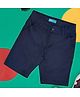 YU by Pantaloons Solid Shorts - Navy Blue