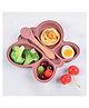 Bembika Baby Feeding Essential Baby Dinner Set Silicone Tableware Set for Baby Butterfly Design  - (Pack Of 2)(Rosewood)